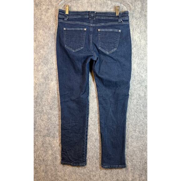 Kuhl Womens Thermik Straight Leg Denim Blue Jeans Style 6255 - Size 8 Short - Picture 3 of 10